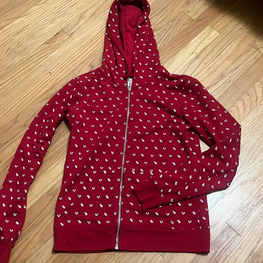 Red true religion jacket 😍♥️🥰